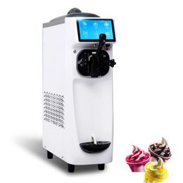 Stainless Steel Soft Serve Ice Cream Machine Sweet Cone Maker Fully Automatic