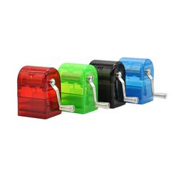 Multicolor hand-operated cigarette grinder cigarette puller plastic drawer grinder