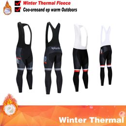 Racing Pants Man Cycling Bib Trousers Winter Thermal Mountain Bike Mtb Clothing Long Bicycle Tights Culotte Ciclismo Hombre Invierno