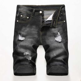 Jeans Uomo Estate Nuovi Jeans corti da uomo Moda Casual Pantaloncini di jeans elastici Abiti di marca Jean Homme Pantalon Alta qualità 1630