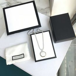 2021 Fashion Necklace Street Unisex Bracelet Circle Pendant Necklaces for Man Woman Jewellery