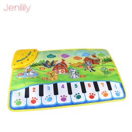 37x60cm Mats Music Carpets Animal Barking Pad to Play Baby Toys Learning Musical Instrument Toys for Children Kids 210724