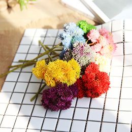 Decorative Flowers & Wreaths 1pcs Artificial Hydrangea Simulation Fake Soft Glue Rice Fruit Wedding DIY Decoration Branch Supplies