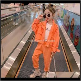 Sets Baby Baby Maternity Drop Delivery 2021 Childrens Costume Teen Clothing Spring Casual Jackets Pants Suit School Girls Tracksuit Kids Clot