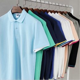 Men's Polo Shirt Summer Casual Cotton Short Sleeve Homme Breathable Camisa Polo Masculina Jerseys Golftennis Tops Big Size 3XL 210707