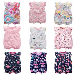 Rompers Baby Summer Clothes Boys And Girls Cotton Short Sleeve Outfit Infant Jumpsuit 6-24 Months Romper