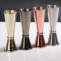 30/60ml Stainless Steel Measuring Cups Party Wine Cocktail Shaker Double Tone Jigger Shot Drinks Rectification Mixed