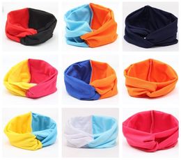 sweet and lovely contrast color wide-brimmed headband ladies cross headbands mix order fashion head band