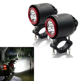 CNSUNNYLIGHT 3400LM 20W 6000K IP67 Motorcycle Turbo LED Headlights Flash Strobe Light