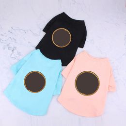 Summer Cotton Pet T-shirts for Dog Apparel 7 Colours Lovely Charm Pets Shirts Fashion Soft Touch Bulldog Tee