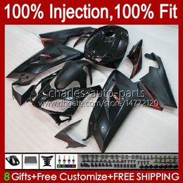 Body Injection For Aprilia RS-125 RSV RS 125 RR 125RR 2006 2007 2008 2009 2010 2011 34No.91 RSV-125 RSV125 R 06-11 RSV125RR RS4 RS125 06 07 08 09 10 11 Fairing black red new