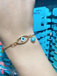 S2109 Fashion Jewelry Adjustable Evil Eye Bracelet Lake Blue Eyes Chain Bracelets