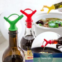 Double Oil Bottle The Liquid Guiding Device Mouth Stopper Sauce Bottles Nozzle Caps Wine Stopper Pour Kitchen Tools