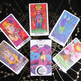 The Cosmic Slumber Unbound Complete 78-Card Tarot Deck With Introductory Booklet Card Board Game Toy By Tillie Walde