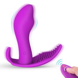 Wearable Panties Silicone Dildo Pussy Vibrators Remote Control Vagina Vibrator Adult Sex Toy For Woman Female Masturbation Heating Butterfly Vibrating Eggs