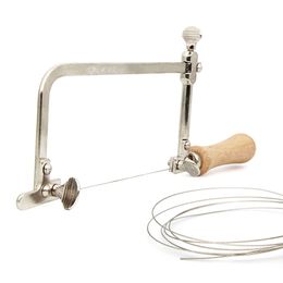 Superfine Coping Saw Steel Frame With 1m Diamond Wire Saw Dry Wet Use For Wood Stone Jade Metal Cutting Multifunction Hand Tool