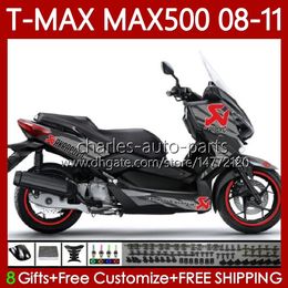 Motorcycle Body For YAMAHA T-MAX500 TMAX-500 MAX-500 T 08-11 Gloss grey Bodywork 107No.47 TMAX MAX 500 TMAX500 MAX500 08 09 10 11 XP500 2008 2009 2010 2011 Fairings