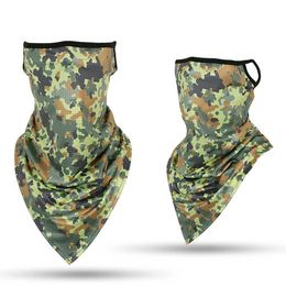 Camouflage Printing Face Cover Fashion Outdoor Mask Scarves Multi Functional Seamless Hairband Head Scarf Bandana Neck Cover Y1020