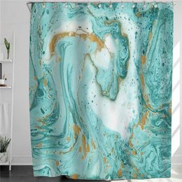 -Cortinas de ducha Arte abstracto moderno Cortina impresa para puestos Bañera Bañera Decoración de baño Tela impermeable