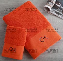 Top Simple Towel Set Hipster Cotton High Quality Designer Towels Two Pieces Set Home Bath Hand Face Hair Multifunction Luxury Supplies