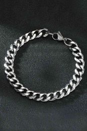 Stainless Steel Men 's Bracelet Bold Chain 7 Mm High Quality New Fashion Hiphop Punk Accessories