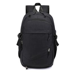 DHL30pcs Backpack Bags Men Canvas Large Capacity Waterproof USB Computer School Bag With Basketball Mesh Mix Color 15Inch