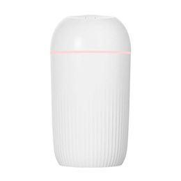 400ML USB Silent Air Humidifier Gentle Night Light Aroma Diffuser Continuous/Intermittent Spray Can Work For 8-12 Hours 210724