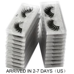 item lash Canada - False Eyelashes Wholesale 100 500 1000 PCS 3d Mink Lashes Natural Lots Items Makeup Fluffy In Bulk