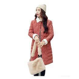 parka coat women M-2XL plus size loose long jacket 19 winter yellow black beige sleeve thick warmth clothing LR557 210531