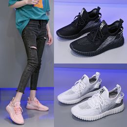 High Quality 2021 Arrival Knit Running Shoes For Men Womens Sport Tennis Runners Triple Black Grey Pink White Outdoor Sneakers Eur 35-40 WY11-1766