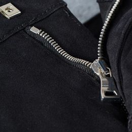 Джинсы 5A 2023 Роскошные дизайнеры расстроенные Франция Пьера Прямая велосипедная дыра растяжение джинсовая джинсовая джинсовая джинсы.