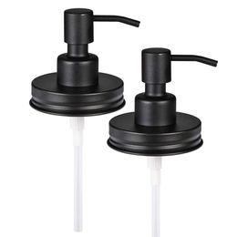 Mason Jar Liquid Soap Dispenser Lids Pump Sealing Stainless Steel Bottles For Regular Mouth Canning Lids Caps no glass bottle