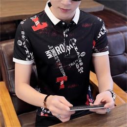 spring and summer round neck fashion wild big-name shirt tide 210420