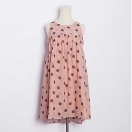 PERHAPS U Pink O Neck Polka Dot Mini Tank Sleeveless Dress Sweet Summer Zipper D1375 210529