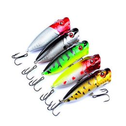 6.5cm 13g Popper Fishing Lure Artificial Fishing Bait High Carbon Steel Hook Fishing Lures 1091 Z2