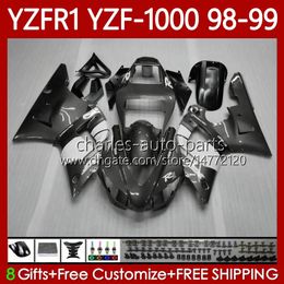 OEM Body Kit For YAMAHA YZF-1000 YZF-R1 YZF 1000 CC R 1 1998 1999 2000 2001 Bodywork 82No.119 YZF R1 Metal Grey 1000CC 98-01 YZF1000 YZFR1 98 99 00 01 Motorcycle Fairing