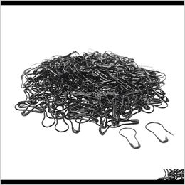Sewing Notions Tools Apparel Drop Delivery 2021 Pack Of 1000 Black Bulb Metal Safety Pins Calabash Pin For Clothing Crafting Knitting Marker
