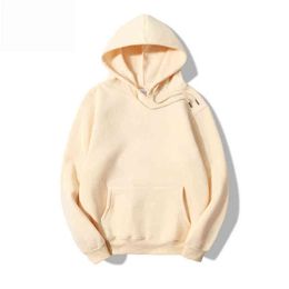 Couple's sweater couple's sportswear cotton Hoodie men's and women's solid Colour autumn loose Plush Pullover suit H1206