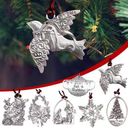 Christmas Decorations Iron Tree Decoration Metal Pendant Gifts Hanging Ornament Listings For Holiday Party Home Decor 2021