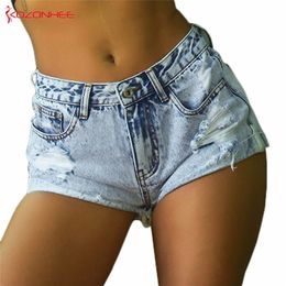 Fashion Snowflake Wash Women Denim Short Style Ripped Denim Shorts Female Summer Inelastic Shorts Jeans #77 210625