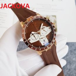 Women Full Functional Watch 37mm Quartz Movement Male Time Clock Wristwatch with Rubber silicone belt skeleton top watches