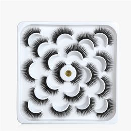 Beauty eye Makeup 10 Pairs Natural False Eyelashes Fake 3D Mink 6styles Long Eyelash Extension Handmade Eyelashes