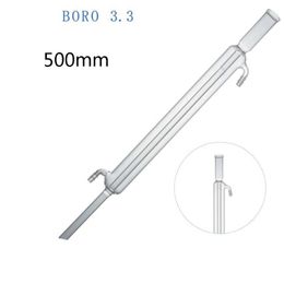 Lab Supplies 500mm Liebig Condenser Borosilicate 3.3 Glass Heat Resistant Customizable Scientific Condensers Distillation Apparatu- Pack