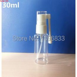 30ML Clear Oral Spray Bottle, 30CC Medical Nasal PET Plastic Bottle with Rotary Rocker, 100PCS/Lothood qty
