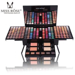 red eyes makeup UK - MISS ROSE 180 color net red goddess recommended eye shadow makeup box neon blush eyeshadow palette