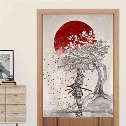 Japanese Style door curtain feng shui bedroom fabric screen bathroom toilet dressing fitting room restaurant decorative curtain 210712