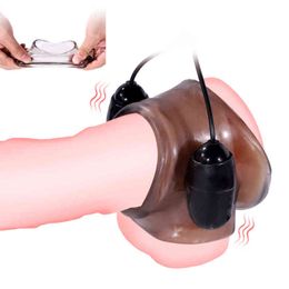 NXY Vibrators Men Glans Vibrators Fantasty Climax Delay Stimulate Glans Vibrating Male Masturbator Stamina Trainer Vibration Sex Toys for Man 0104