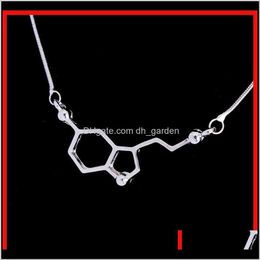 & Pendants Est Dopamine Structure Dna Necklace Alloy Hook Chemical Molecar Pendant Necklaces Women Statement Jewellery 160334 Drop Delivery 20