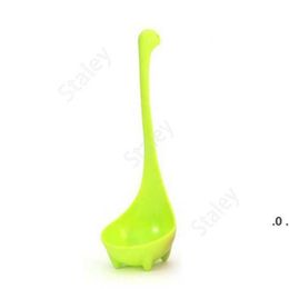 Cooking Utensils Cartoon Spoons Cute Plastic Long Handle Spoon Dinosaur Soup tools Kitchen Accessories Tableware sea shipping DAT306