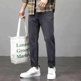 Straight Spring Jeans Men's Loose and Versatile Fashion Brand Ins Korean Version Nine Point Leisure Student Long Pants Men